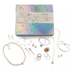 Jewelry Christmas Gift Set 12 Days of Sparkle Hologram Calendar
